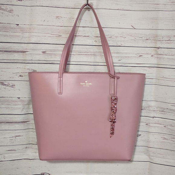 kate spade pink sparkle tote